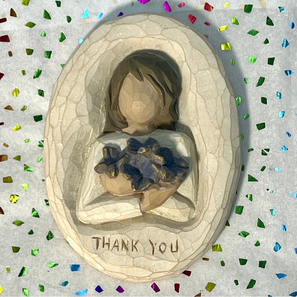 Vintage Willow Tree Thank You Plaque